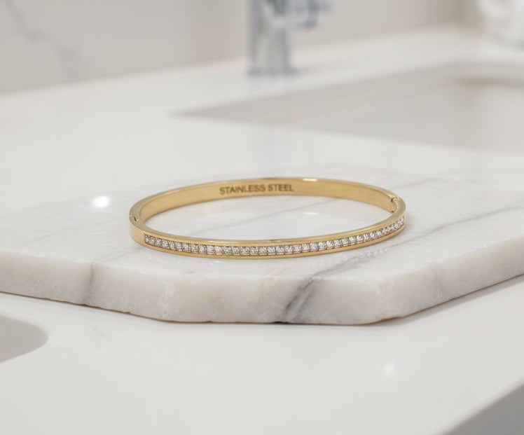 Ashley Crystal Bangle Bracelet