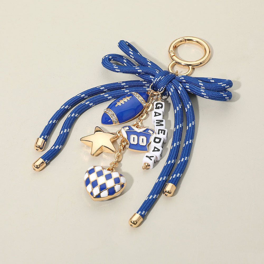 Football Game day Keychain