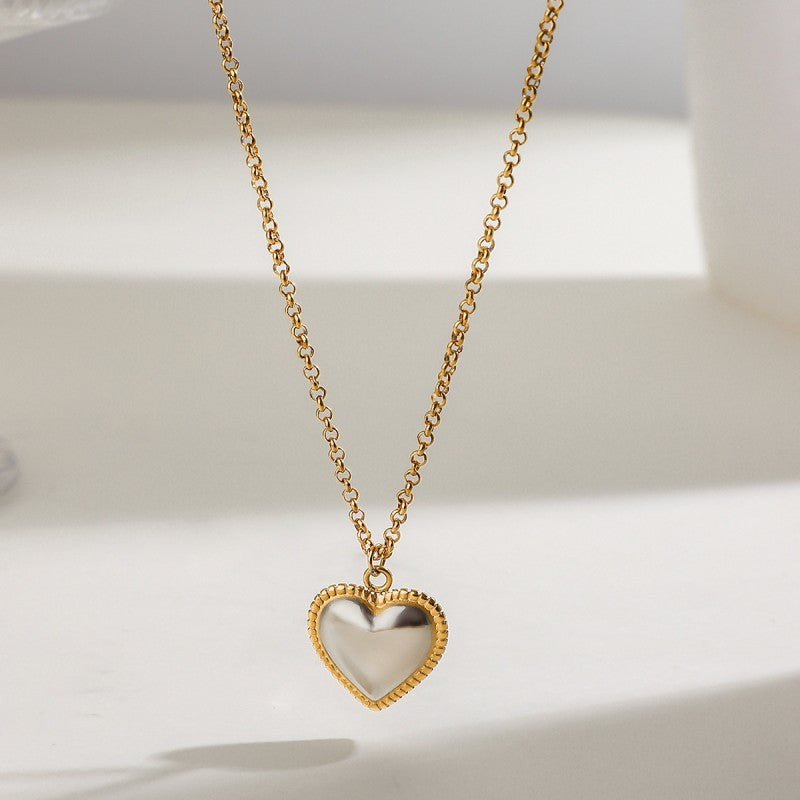 Heart Two Tone Necklace