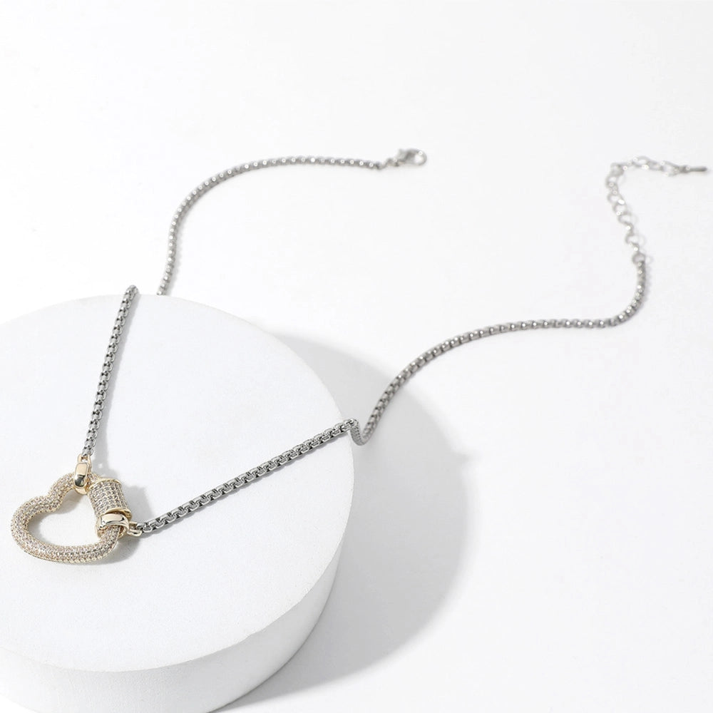 Paved Heart Necklace