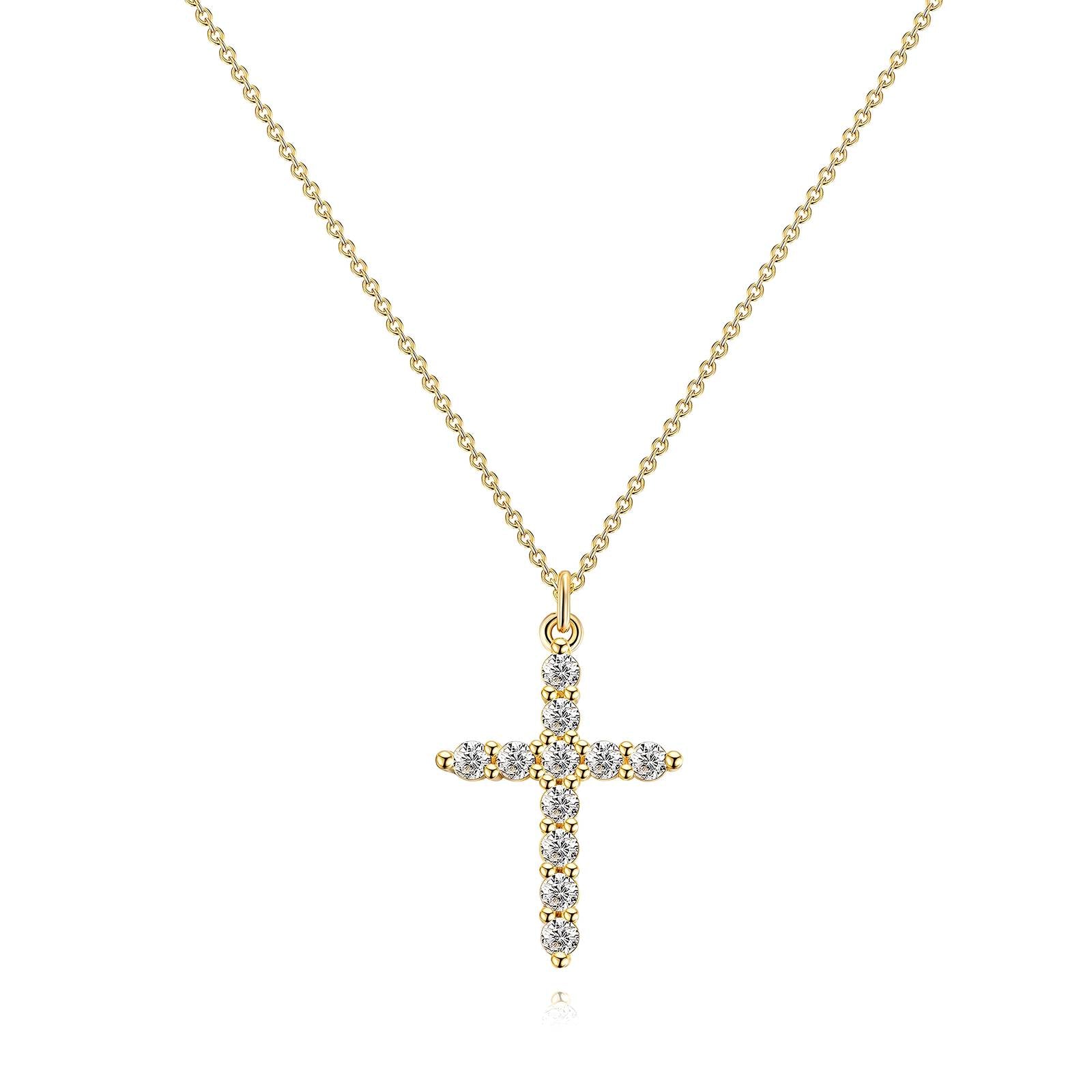 Cross Necklace Gold