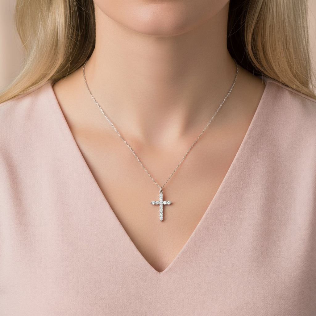Cross Necklace Silver