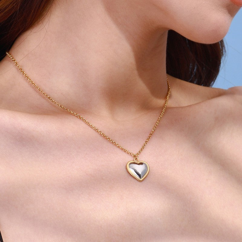 Heart Two Tone Necklace