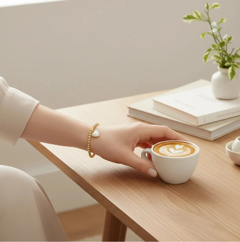 Jill Heart Double Sided Bracelet