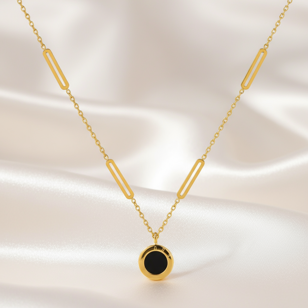 Black Pendant Necklace