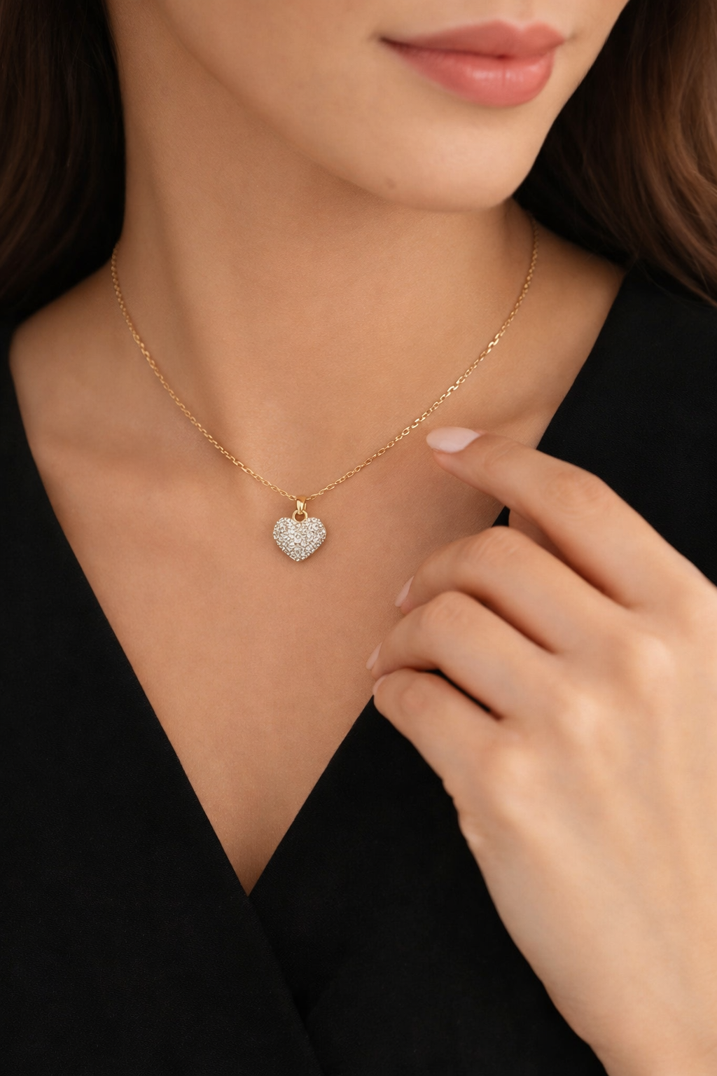 Jill Heart Double Sided Necklace