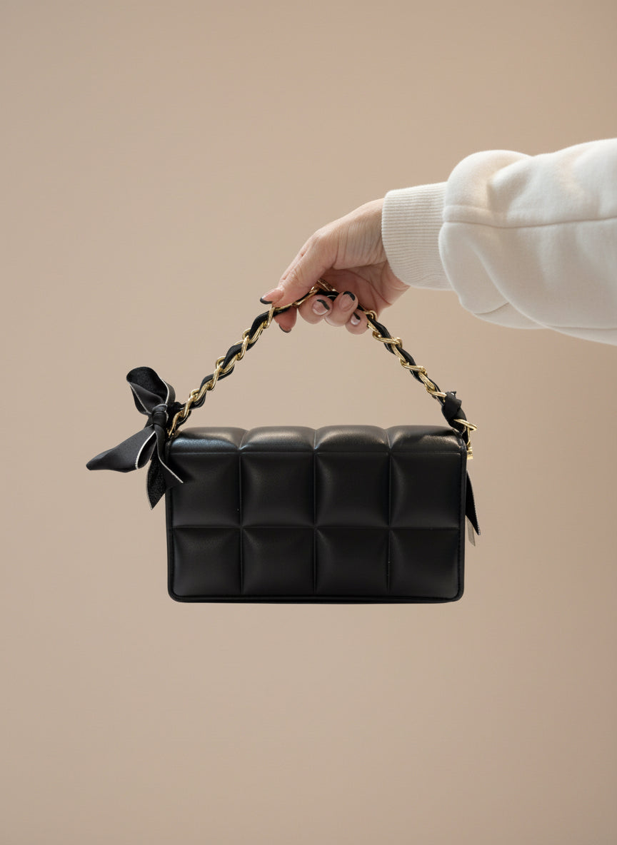 Silky Bow Purse Bag Charm