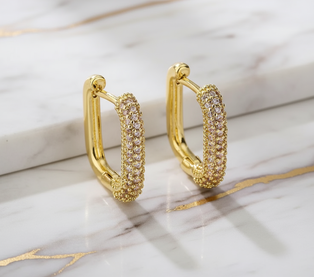 Bess Hoop Earrings Gold