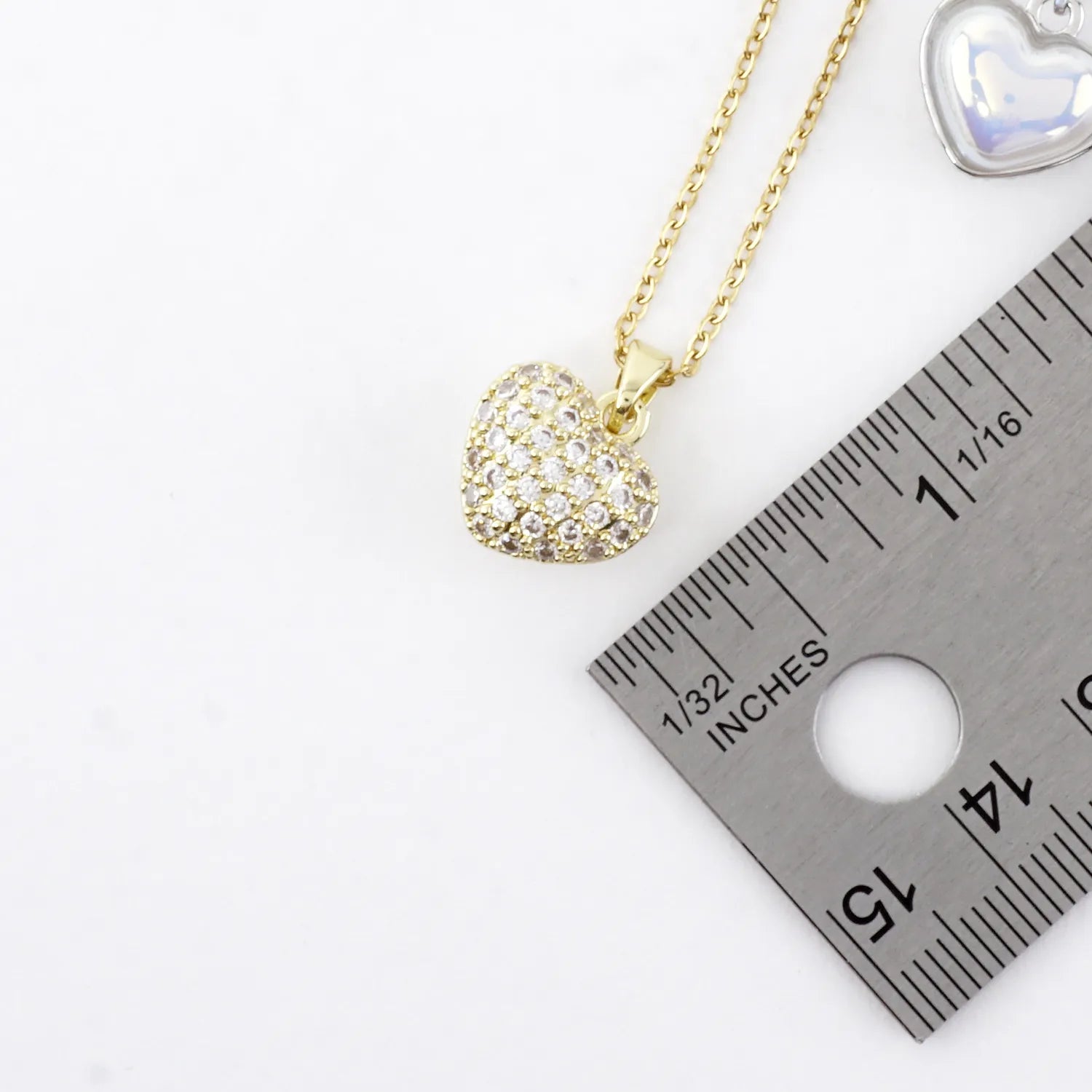 Jill Heart Double Sided Necklace