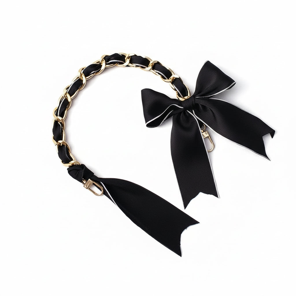 Silky Bow Purse Bag Charm