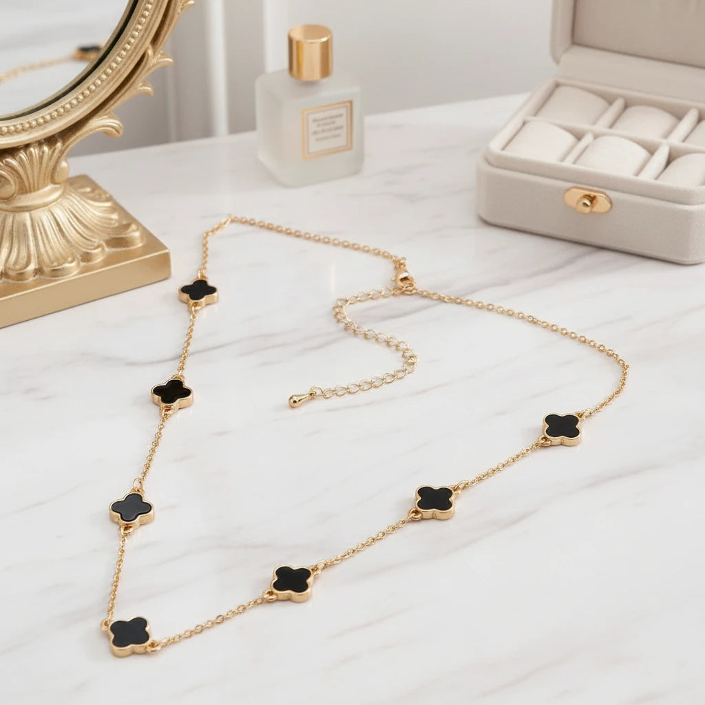 Renee Quatrefoil Mini Necklace