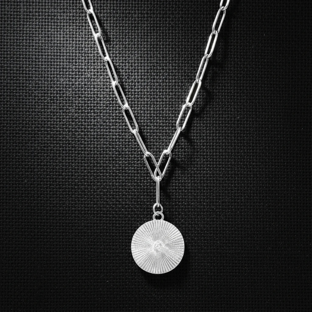 Sunburst Paperclip Necklace