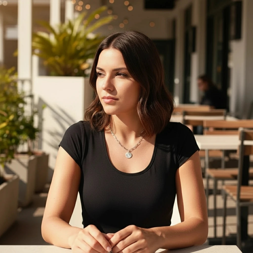 Sunburst Paperclip Necklace