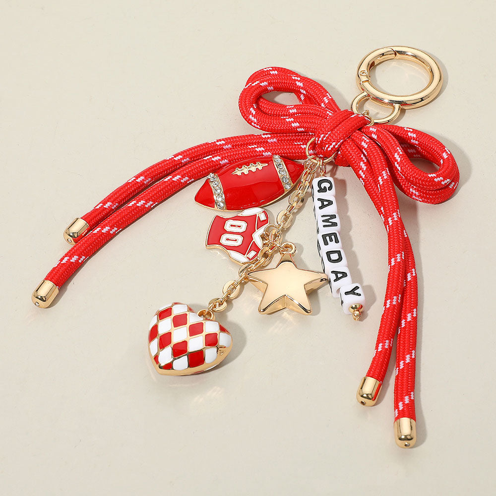 Football Game day Keychain