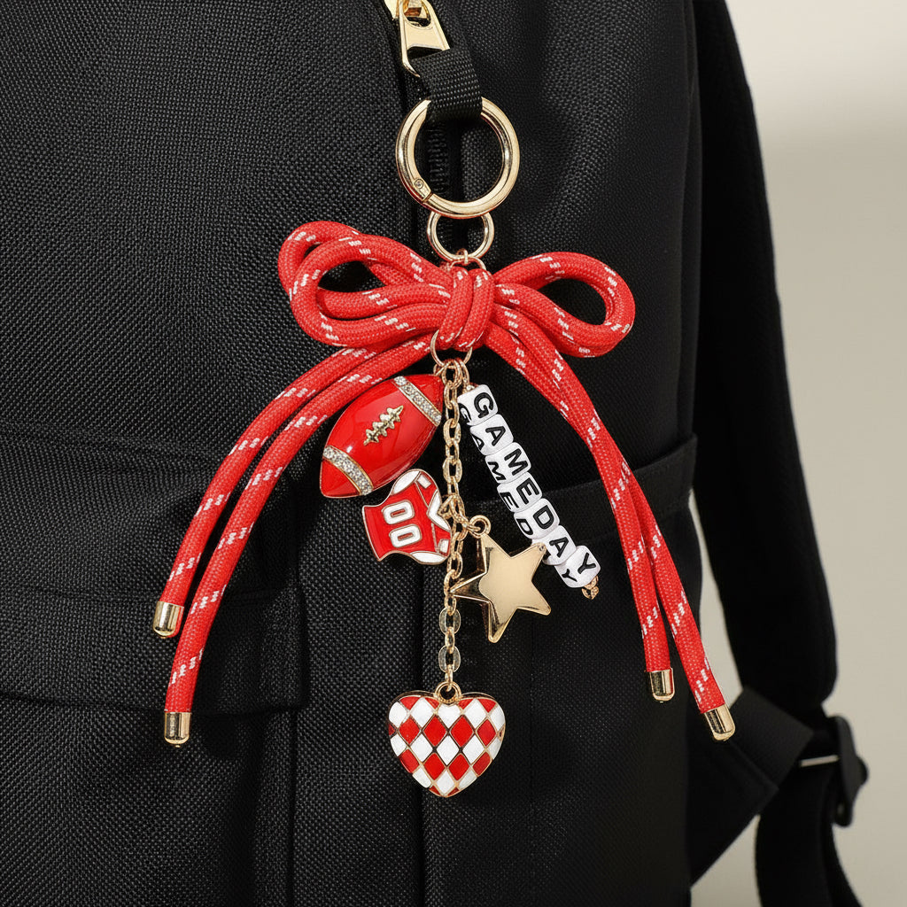 Football Game day Keychain